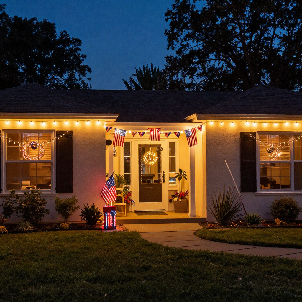 Patriotic Garden Decor Ideas for the 4th of July That Guests Will Love image