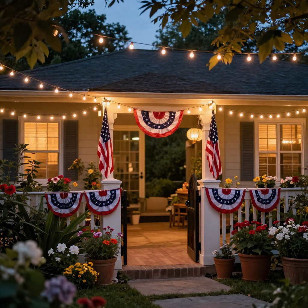 Patriotic Garden Decor Ideas for the 4th of July That Guests Will Love image