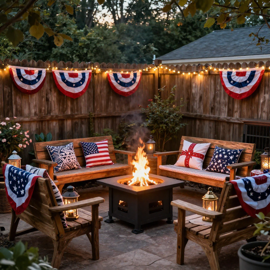 Patriotic Garden Decor Ideas for the 4th of July That Guests Will Love image