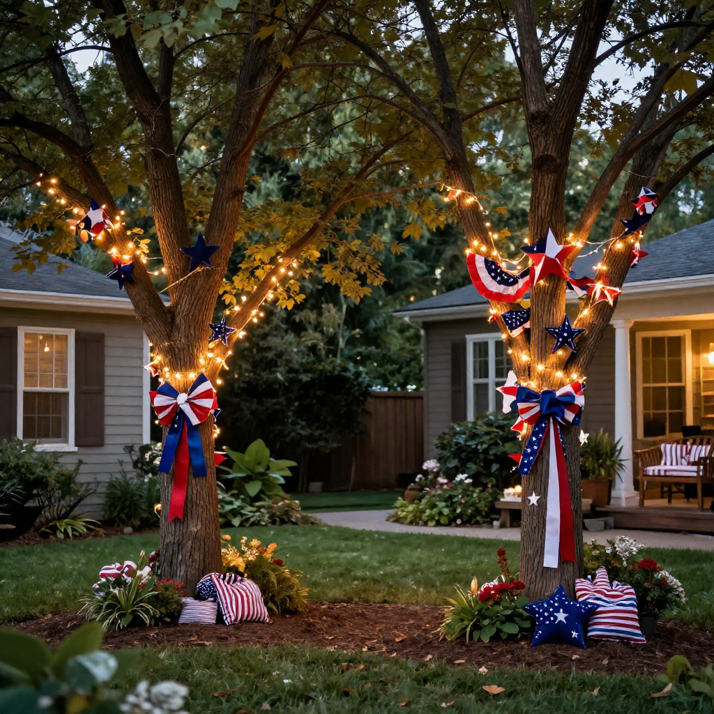Patriotic Garden Decor Ideas for the 4th of July That Guests Will Love image